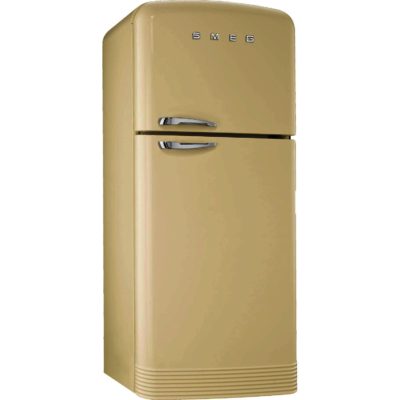Smeg FAB50P 80.4cm 'Retro Style' Frost Free Fridge Freezer in Cream with Right Hand Hinge